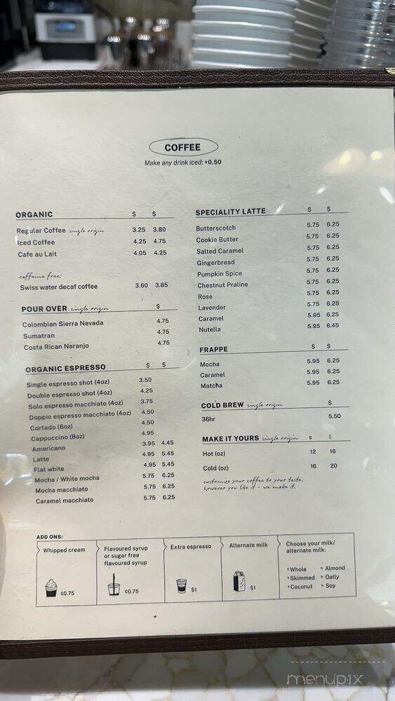 Ateaz Cafe - New York, NY menu_pic