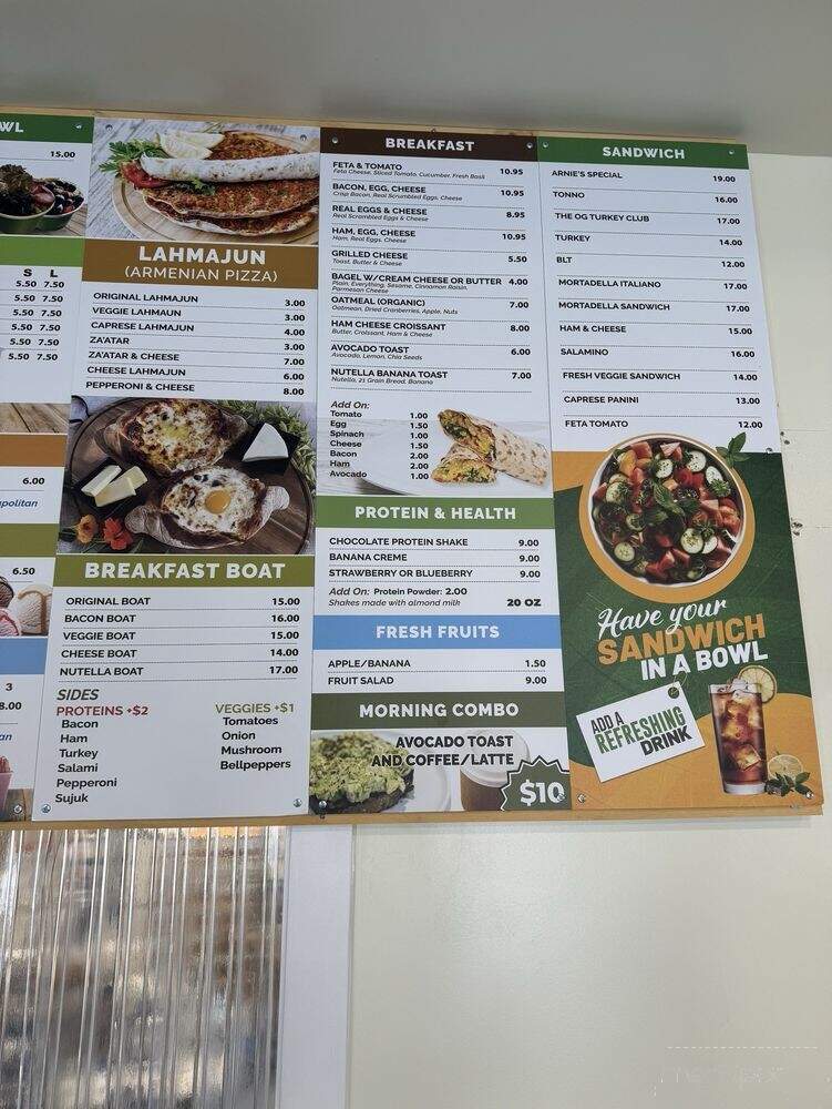 Arnie's Bakery & Cafe - Tujunga, CA menu_pic