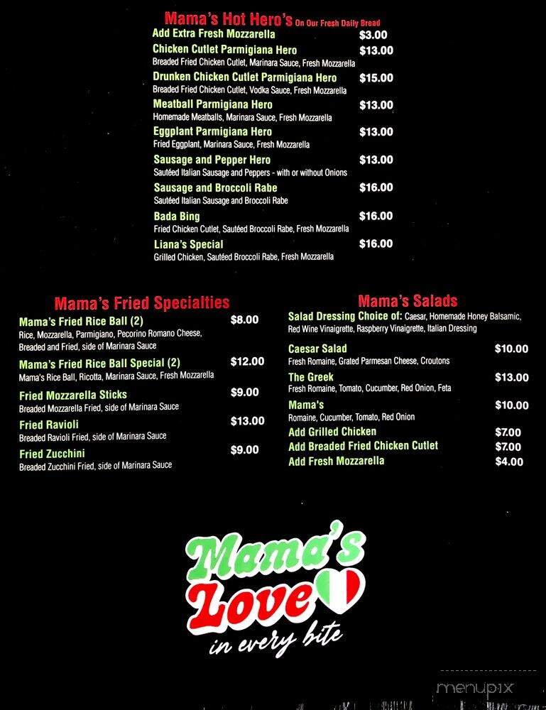 Mama's Pizzeria - Roxbury Township, NJ menu_pic