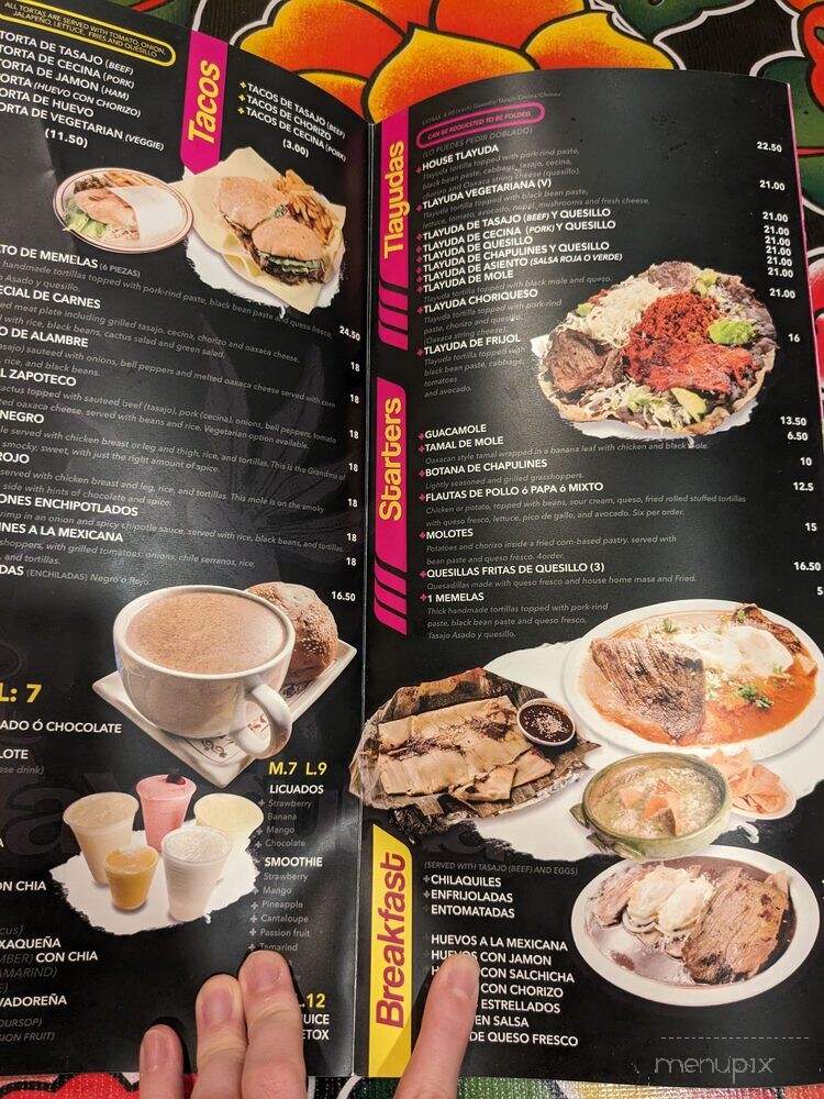 La Oaxaquena - Salt Lake City, UT menu_pic