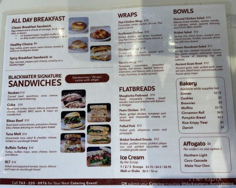 Blackwater Coffee & Cafe - Minnetonka, MN menu_pic