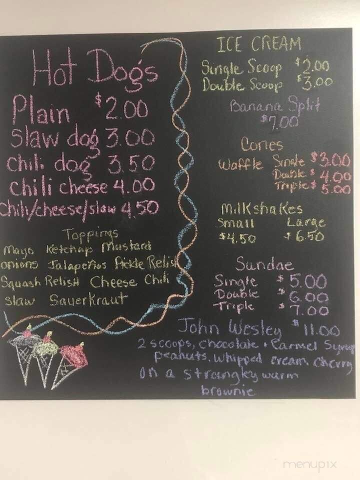Uncle Bart's Ice Cream & More - Lincolnton, GA menu_pic