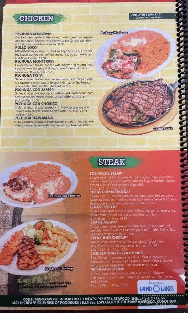 Los Arcos - Haleyville, AL menu_pic