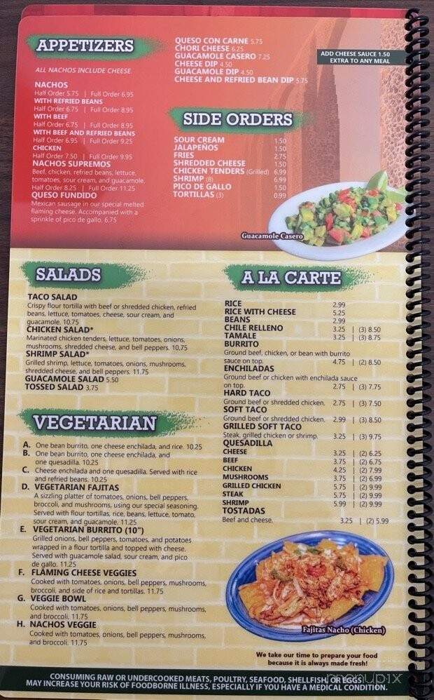 Los Arcos - Haleyville, AL menu_pic
