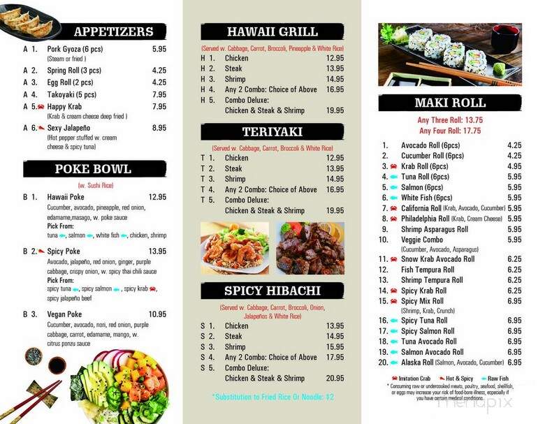 Teppanyaki House - Jacksonville, FL menu_pic