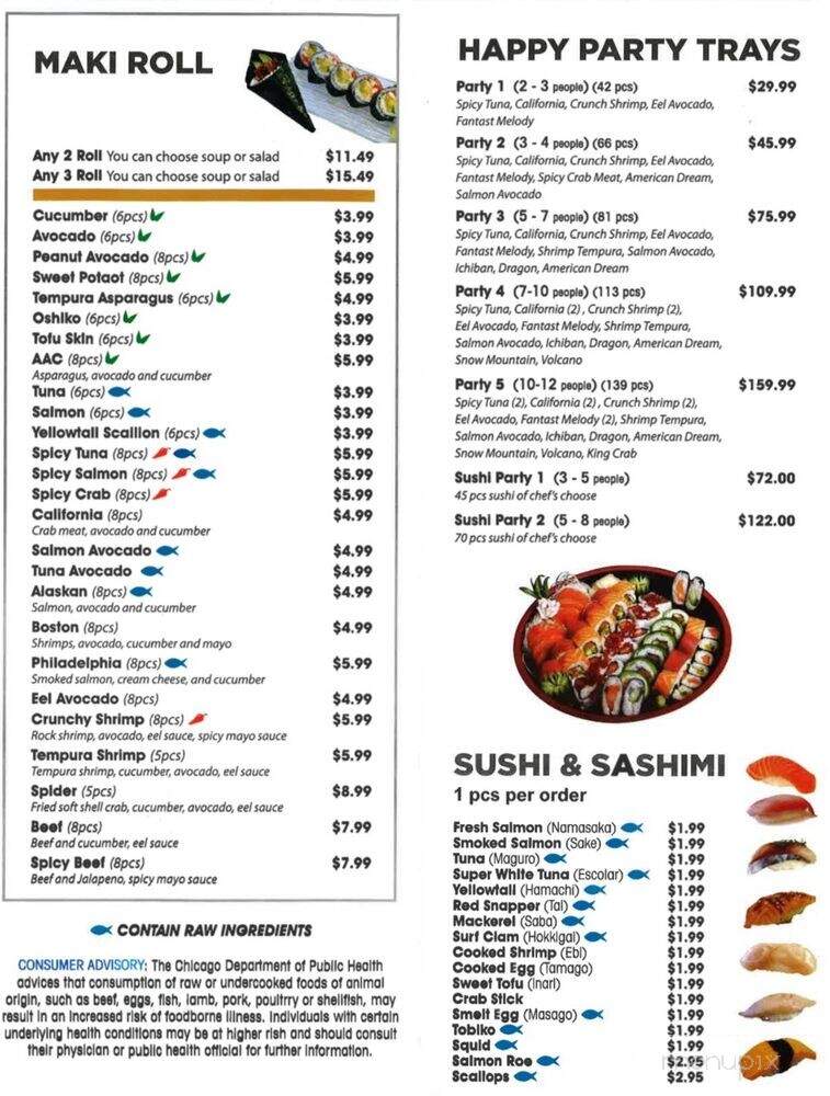 Bowl and Sushi - Chicago, IL menu_pic