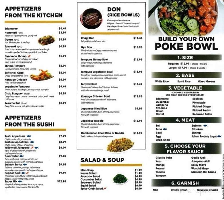 Bowl and Sushi - Chicago, IL menu_pic