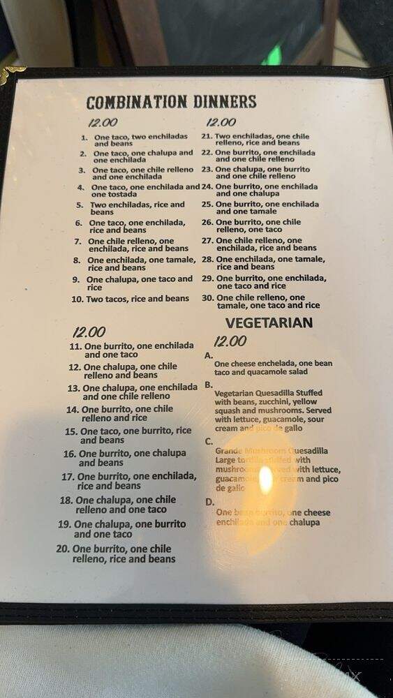 Casa Amigos - Rantoul, IL menu_pic