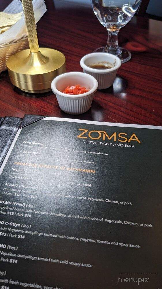 Zomsa - Arlington, MA menu_pic