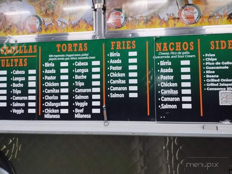 El Tacote Tacos - Encino, CA menu_pic