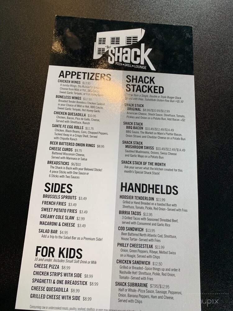 The Shack Tipton - Tipton, IN menu_pic