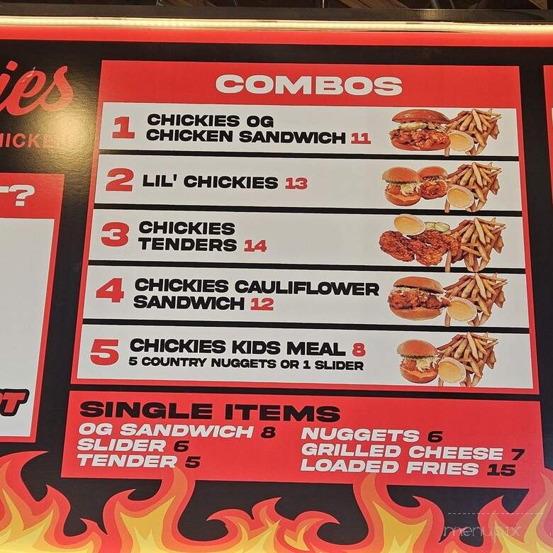 Chickies Hot Chicken - Sherman Oaks, CA menu_pic