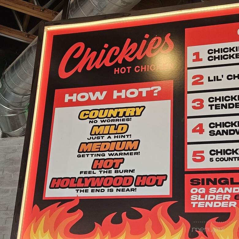Chickies Hot Chicken - Sherman Oaks, CA menu_pic