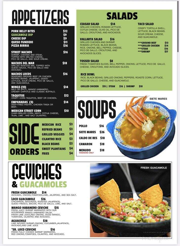 Senor Loco Tacos & Tequila - Jacksonville, FL menu_pic