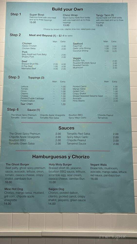 La Cocina Fantasma - New York, NY menu_pic