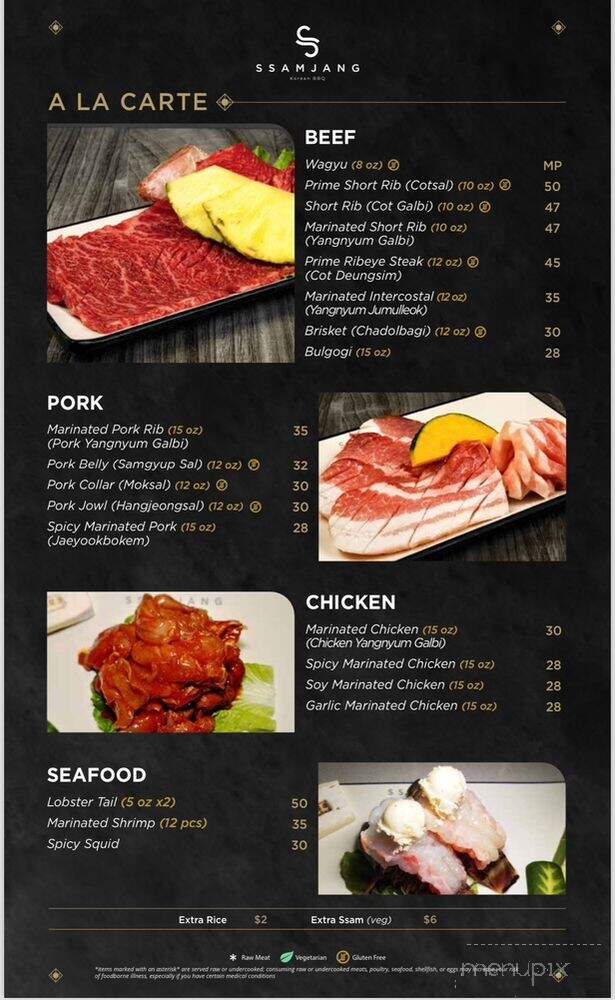 Ssamjang Korean BBQ - Atlanta, GA menu_pic