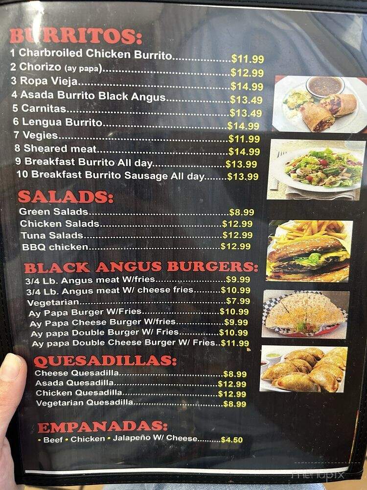 Ay Papa Que Rico - Lancaster, CA menu_pic