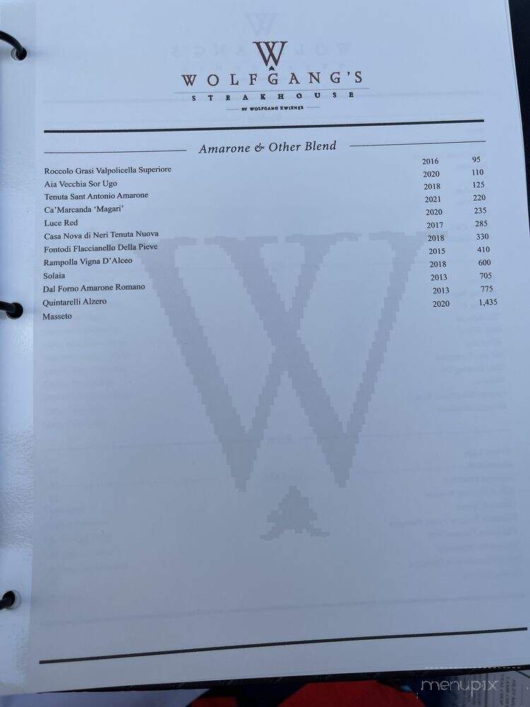 Wolfgangs Steakhouse - Kihei, HI menu_pic
