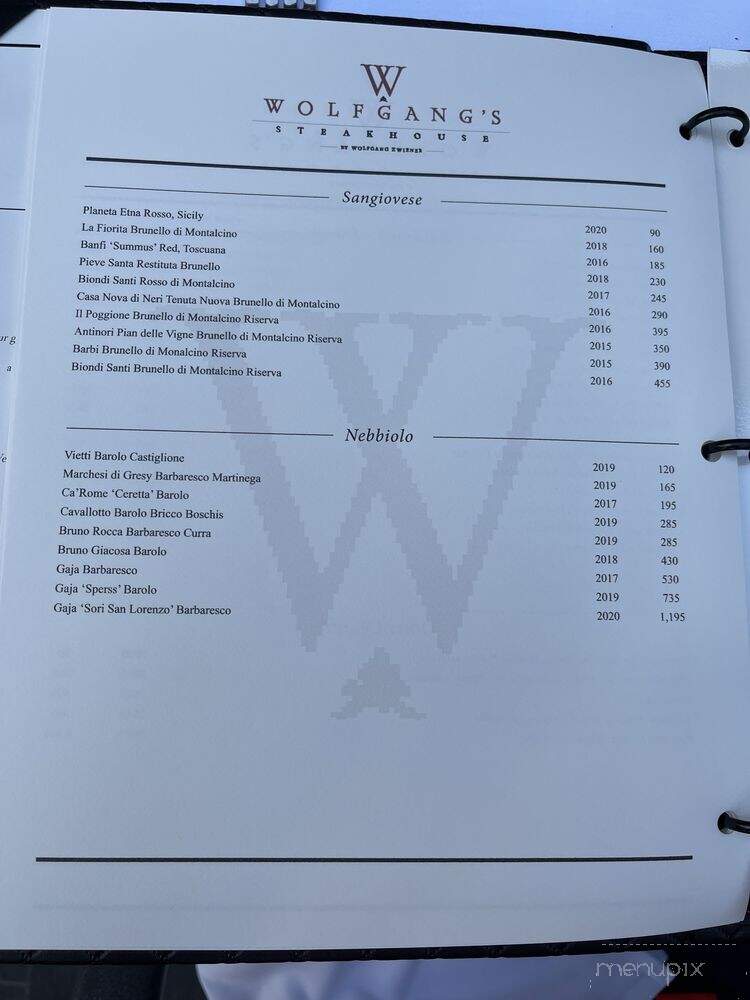 Wolfgangs Steakhouse - Kihei, HI menu_pic