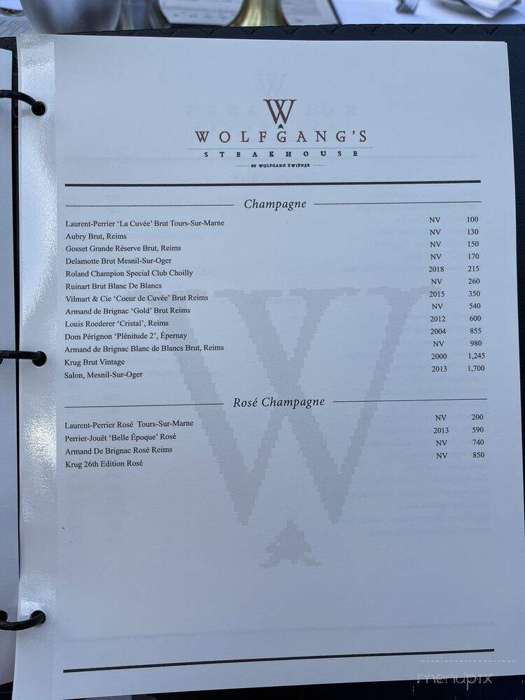 Wolfgangs Steakhouse - Kihei, HI menu_pic