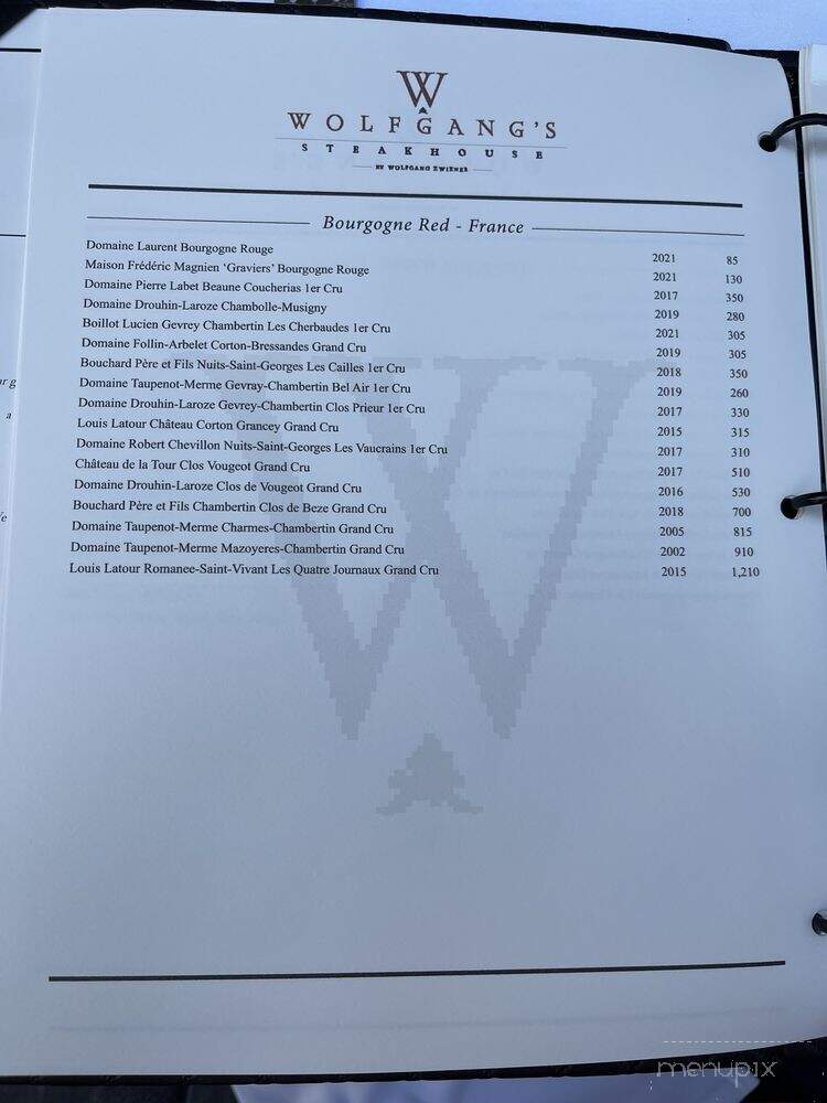 Wolfgangs Steakhouse - Kihei, HI menu_pic