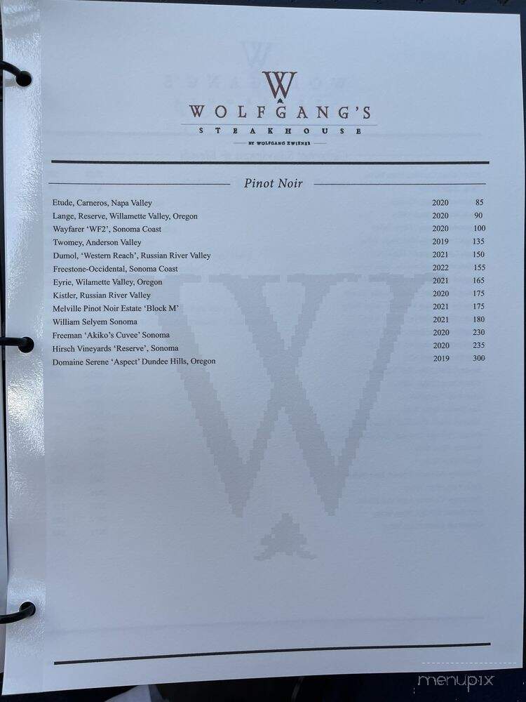 Wolfgangs Steakhouse - Kihei, HI menu_pic