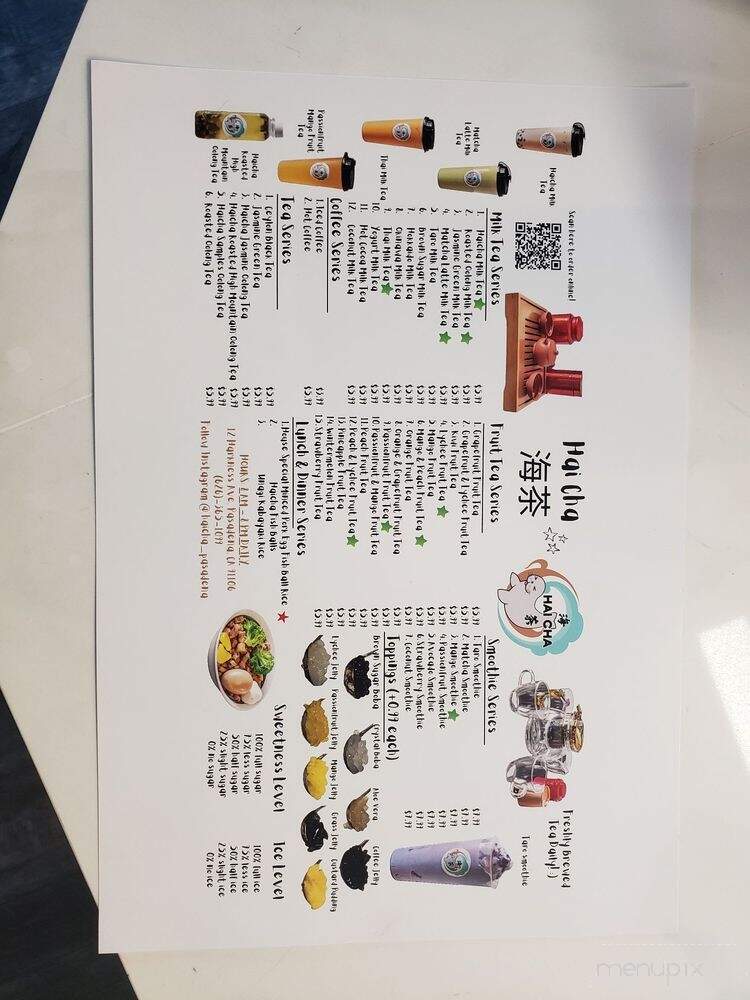 HaiCha - Pasadena, CA menu_pic