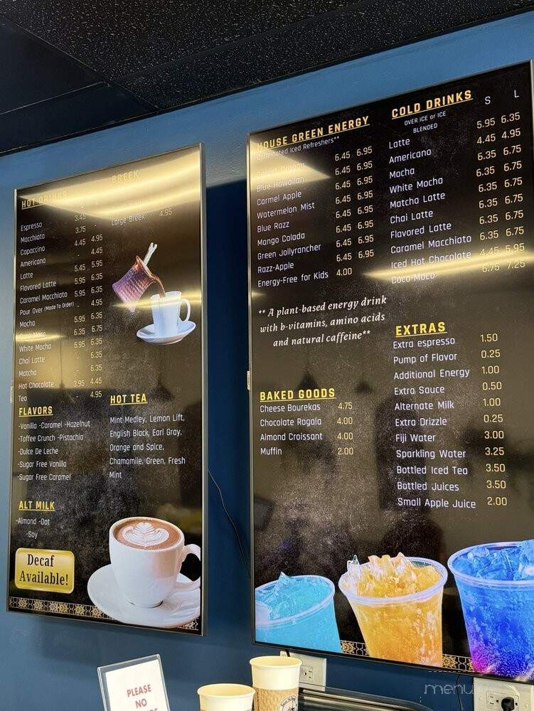 Bean 'N Breek Coffee - Tinley Park, IL menu_pic