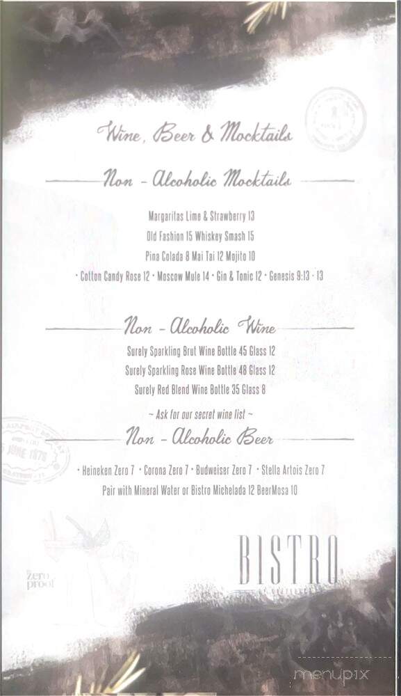 Bistro - Bellflower, CA menu_pic