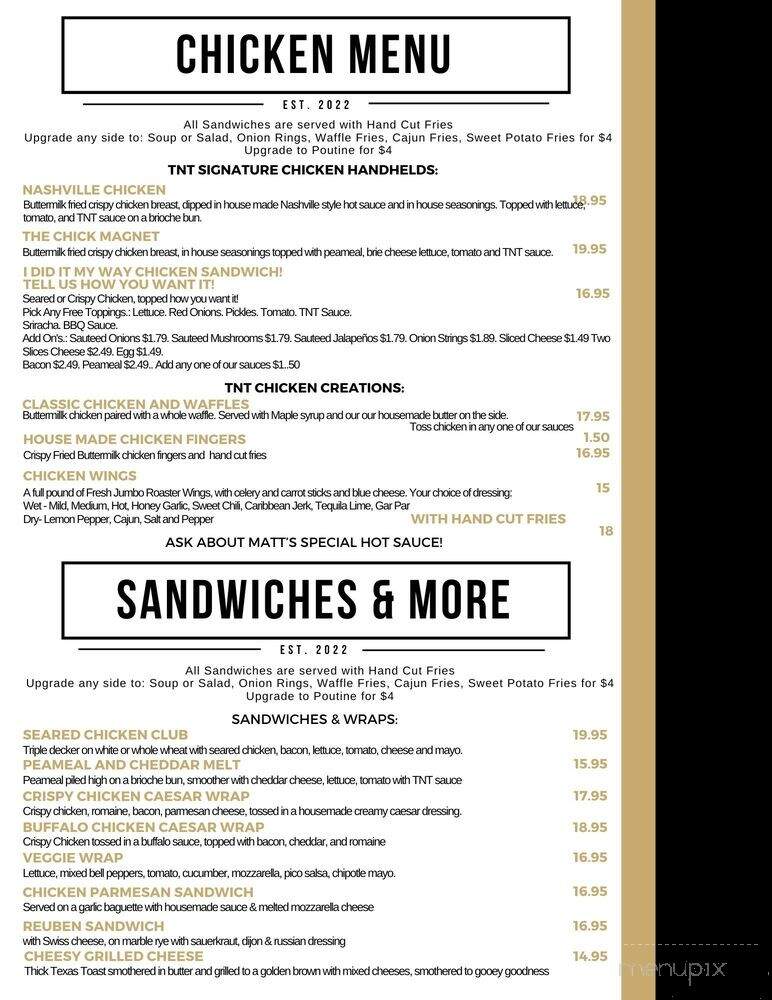 Taps N Tracks - Pefferlaw, ON menu_pic