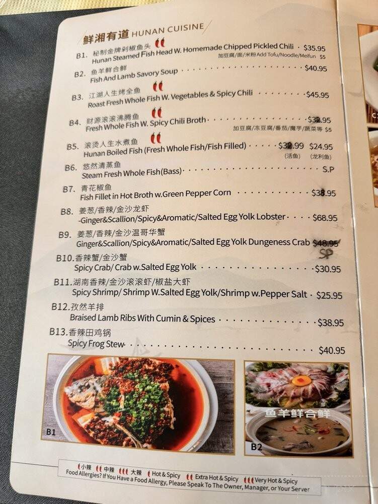 Wang's Chinese Cuisine - River Edge, NJ menu_pic