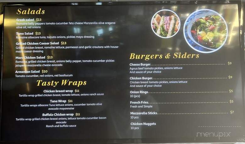 Tasty Town - Encino, CA menu_pic
