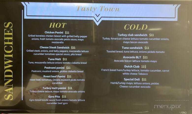 Tasty Town - Encino, CA menu_pic