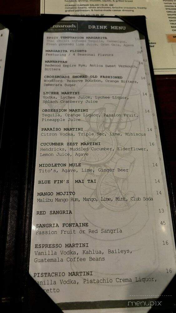 Crossroads Kitchen & Bar - Middleton, MA menu_pic