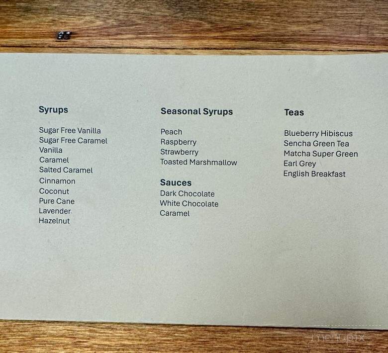 Pour Bear Coffee - Lakeland, FL menu_pic