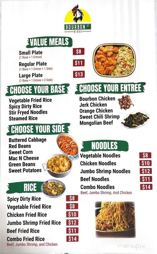 Bourbon Street Birds - Chicago, IL menu_pic