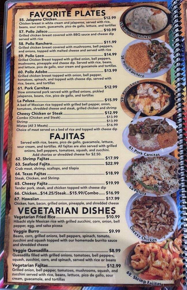 El Charro - Alabama, AL menu_pic