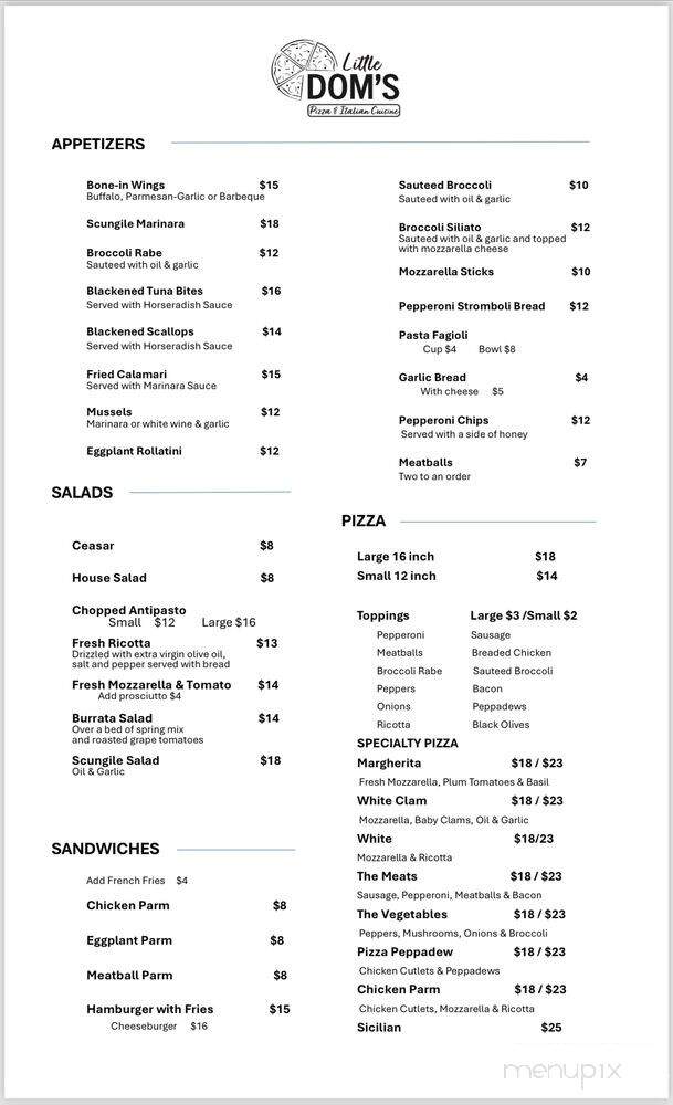 Little Dom's - Sea Girt, NJ menu_pic