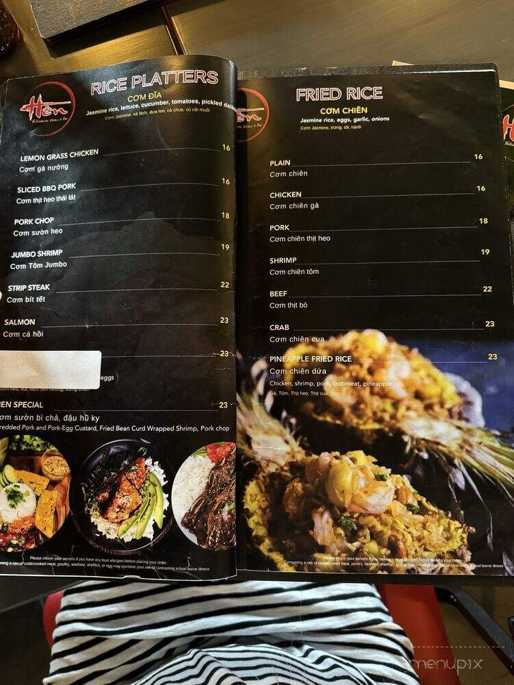 Hen Vietnamese Kitchen and Bar - Tinton Falls, NJ menu_pic
