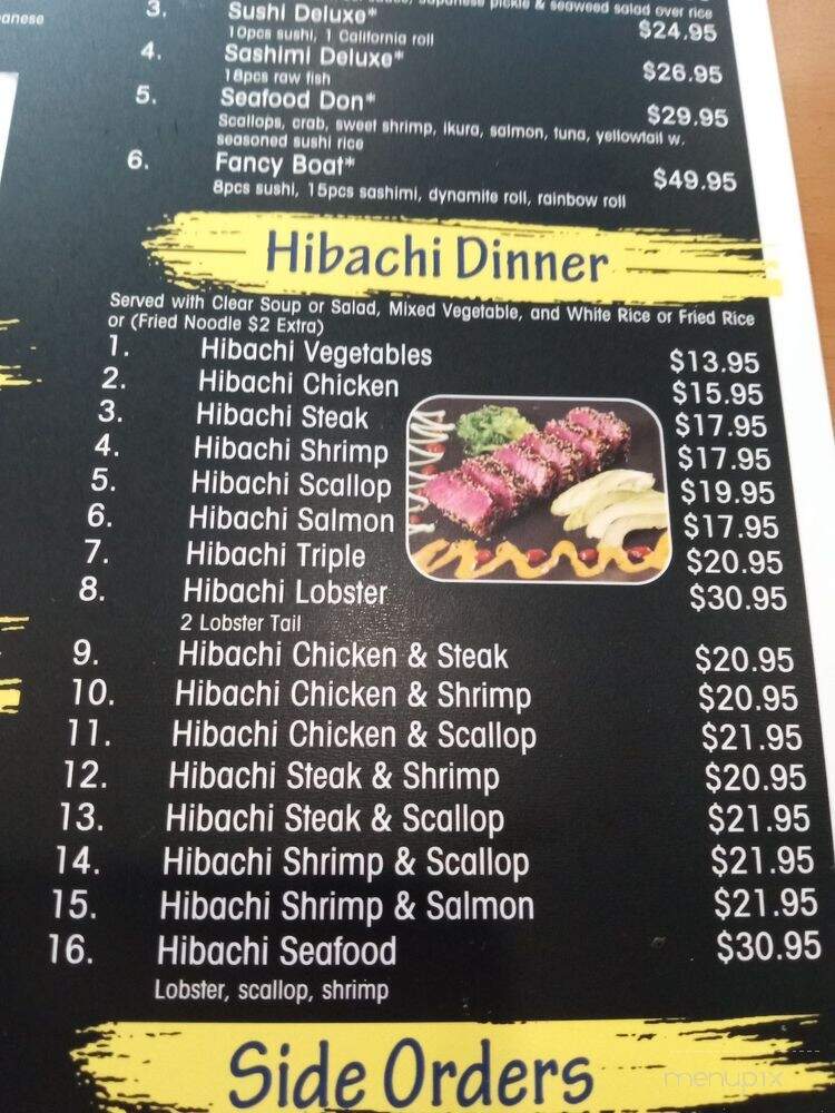 Kumo Sushi & Ramen - Carlisle, PA menu_pic