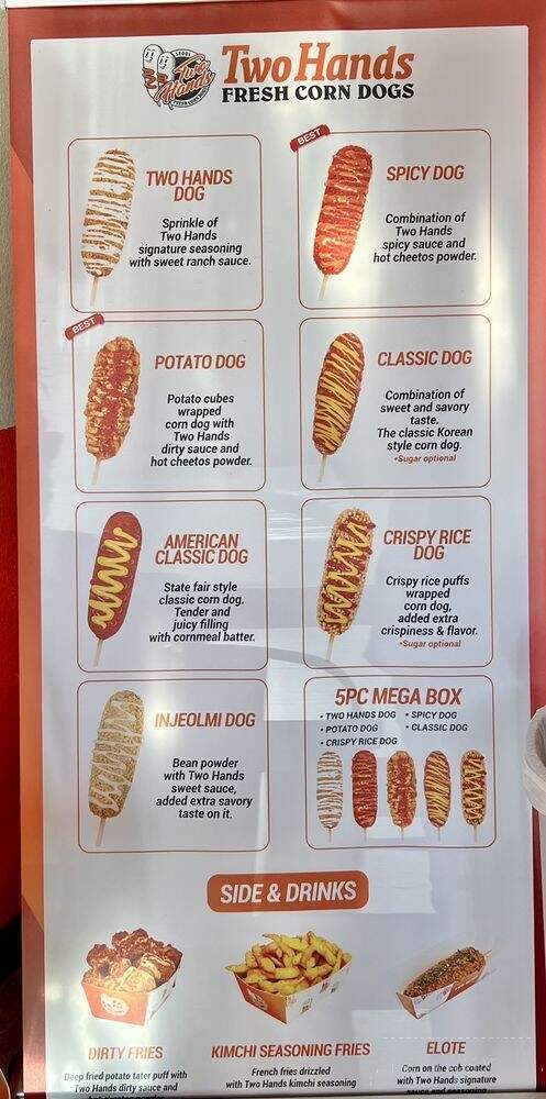 Two Hands Seoul Fresh Corn Dogs - Little Rock, AR menu_pic