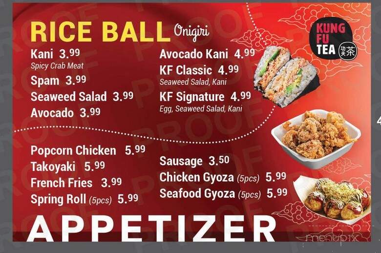 Kung Fu Tea - Great Neck, NY menu_pic