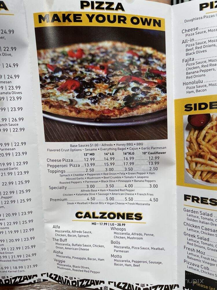 Pizzava - Sparks, NV menu_pic