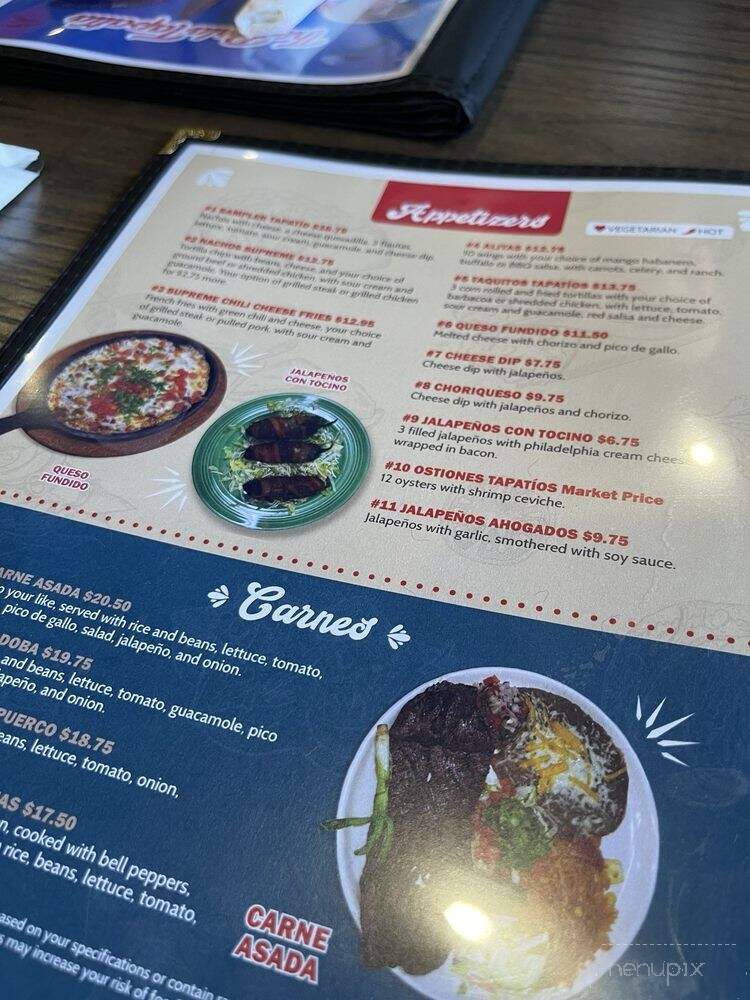 La Perla Tapatia Mexican Restaurant - Denver, CO menu_pic