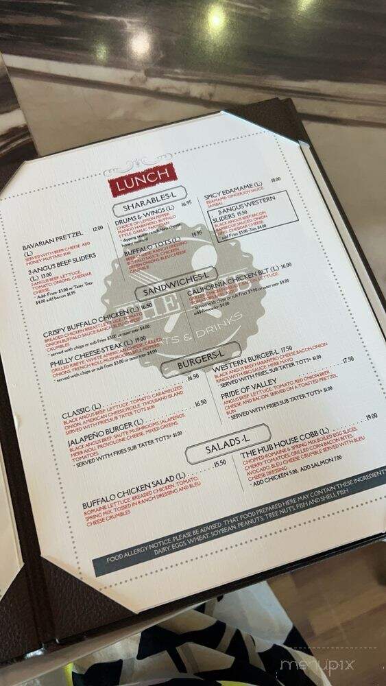 The Hub Eats & Drinks - Fresno, CA menu_pic