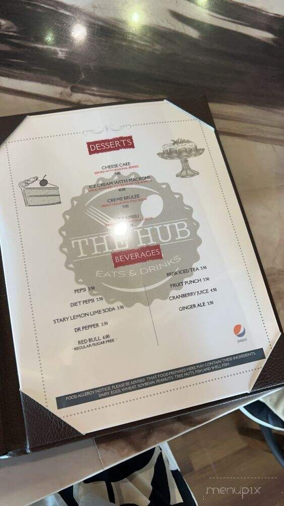 The Hub Eats & Drinks - Fresno, CA menu_pic