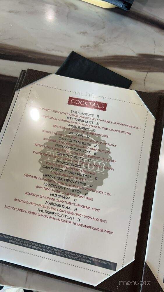 The Hub Eats & Drinks - Fresno, CA menu_pic