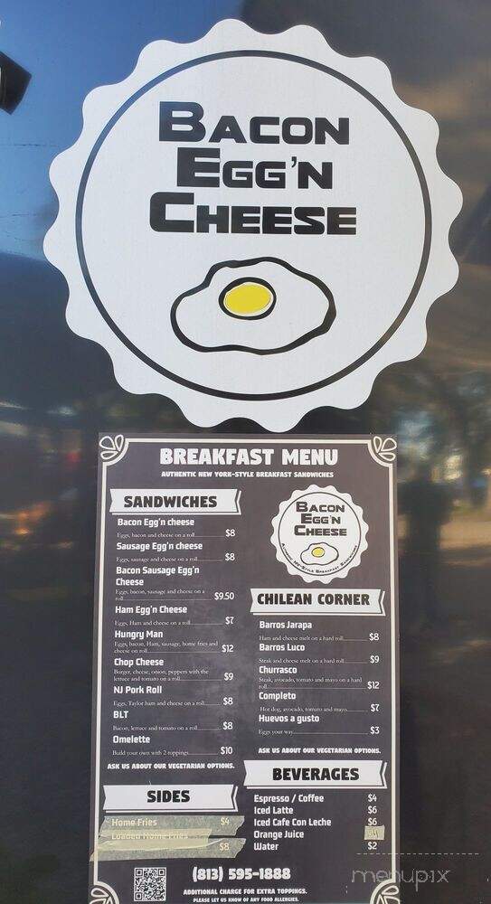 Bacon Egg'n Cheese - Brandon, FL menu_pic