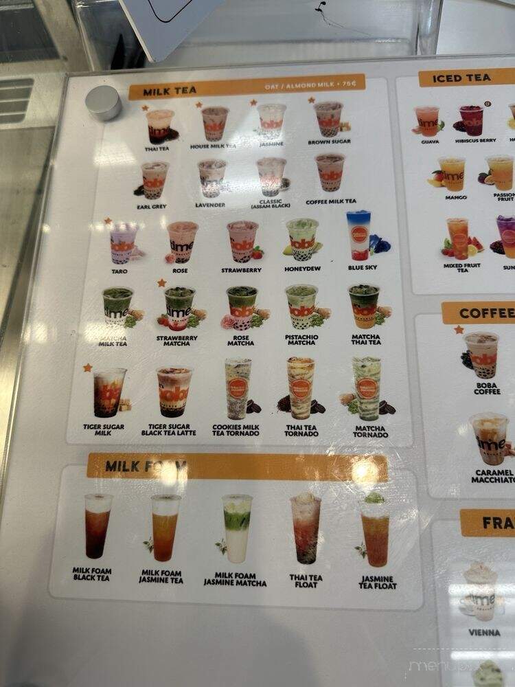 It's Boba Time - Porterville, CA menu_pic