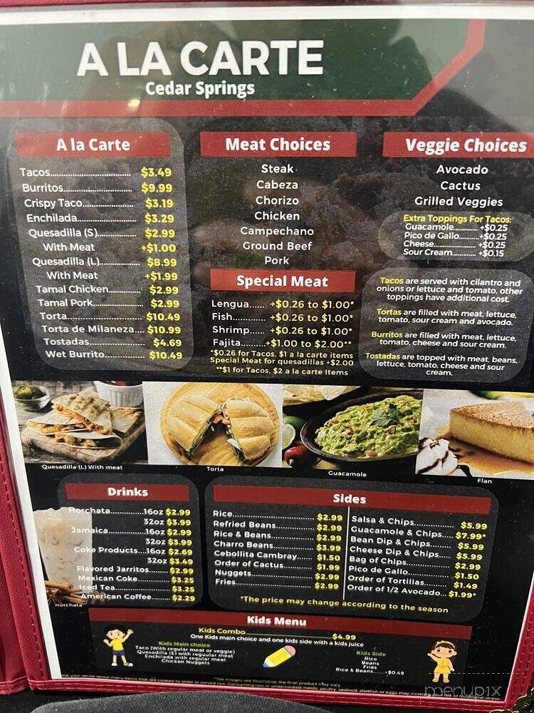 Tacos El Cunado - Cedar Springs, MI